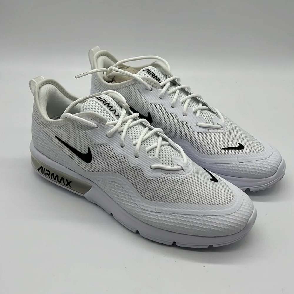 WMNS Nike Air Max Sequent 4.5 White Black BQ8824-100 Women’s Running - Picture 3 of 7